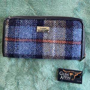 Harris Tweed Tartan Wallet TAGS STILL ON NEVER USED